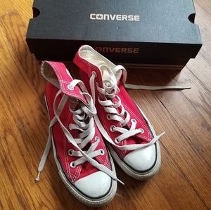 Red Chuck Taylor All Star Converse High Tops